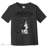 Funny Anatomy Border Collie Dog Lover Gift Toddler T-Shirt thumb 0