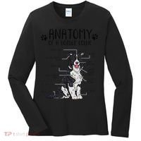Funny Anatomy Border Collie Dog Lover Gift Women's Long Sleeve Shirt thumb 0