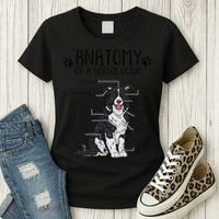 Funny Anatomy Border Collie Dog Lover Gift Women's T-Shirt thumb 3