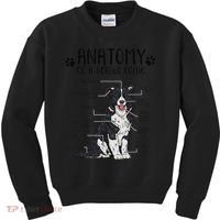 Funny Anatomy Border Collie Dog Lover Gift Kids Sweatshirt thumb 0