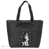 Funny Anatomy Border Collie Dog Lover Gift Tote Bag thumb 0