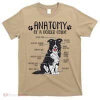 Funny Anatomy Border Collie Dog Lover Gift T-Shirt thumb 0