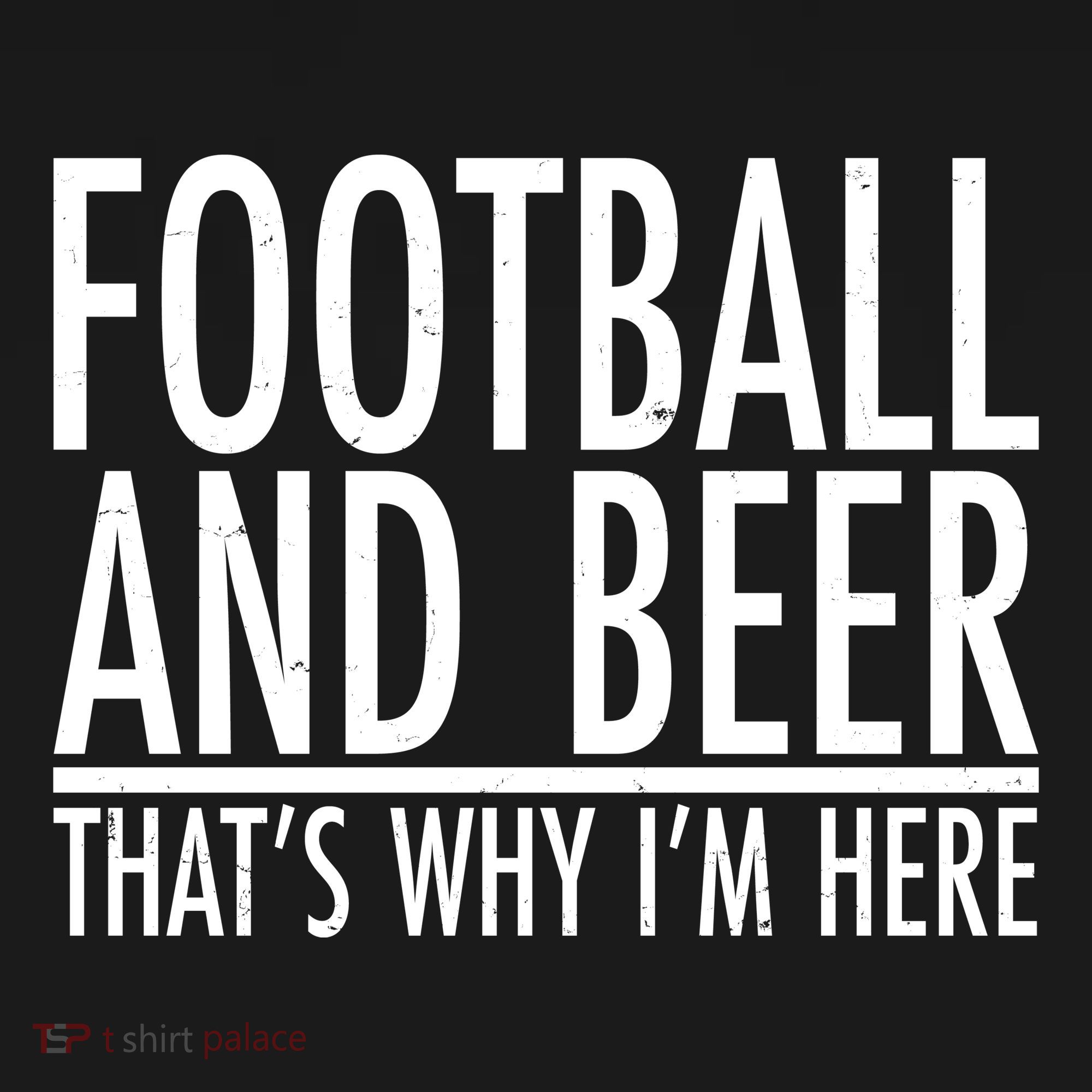 Football And Beer That's Why I'm Here USA-Made Doggie Bandana