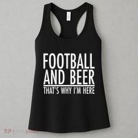 Football And Beer That's Why I'm Here Women's Tank Top thumb 3