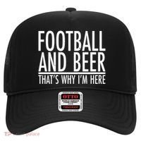 Football And Beer That's Why I'm Here Hat thumb 0