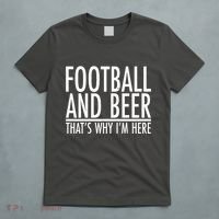 Football And Beer That's Why I'm Here T-Shirt thumb 5