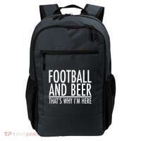 Football And Beer That's Why I'm Here Backpack thumb 0
