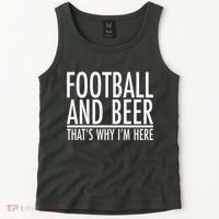 Football And Beer That's Why I'm Here Tank Top thumb 2