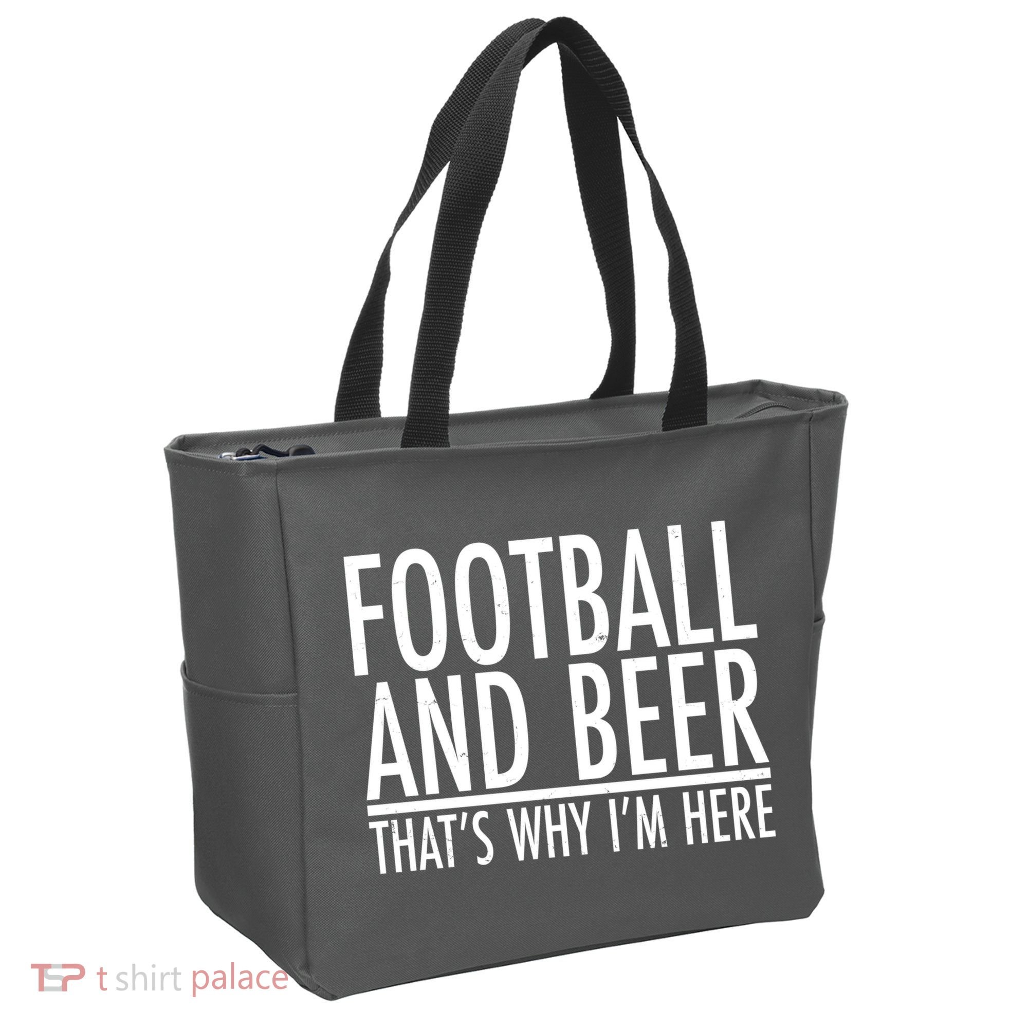 Football And Beer That's Why I'm Here Tote Bag