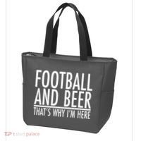 Football And Beer That's Why I'm Here Tote Bag thumb 3