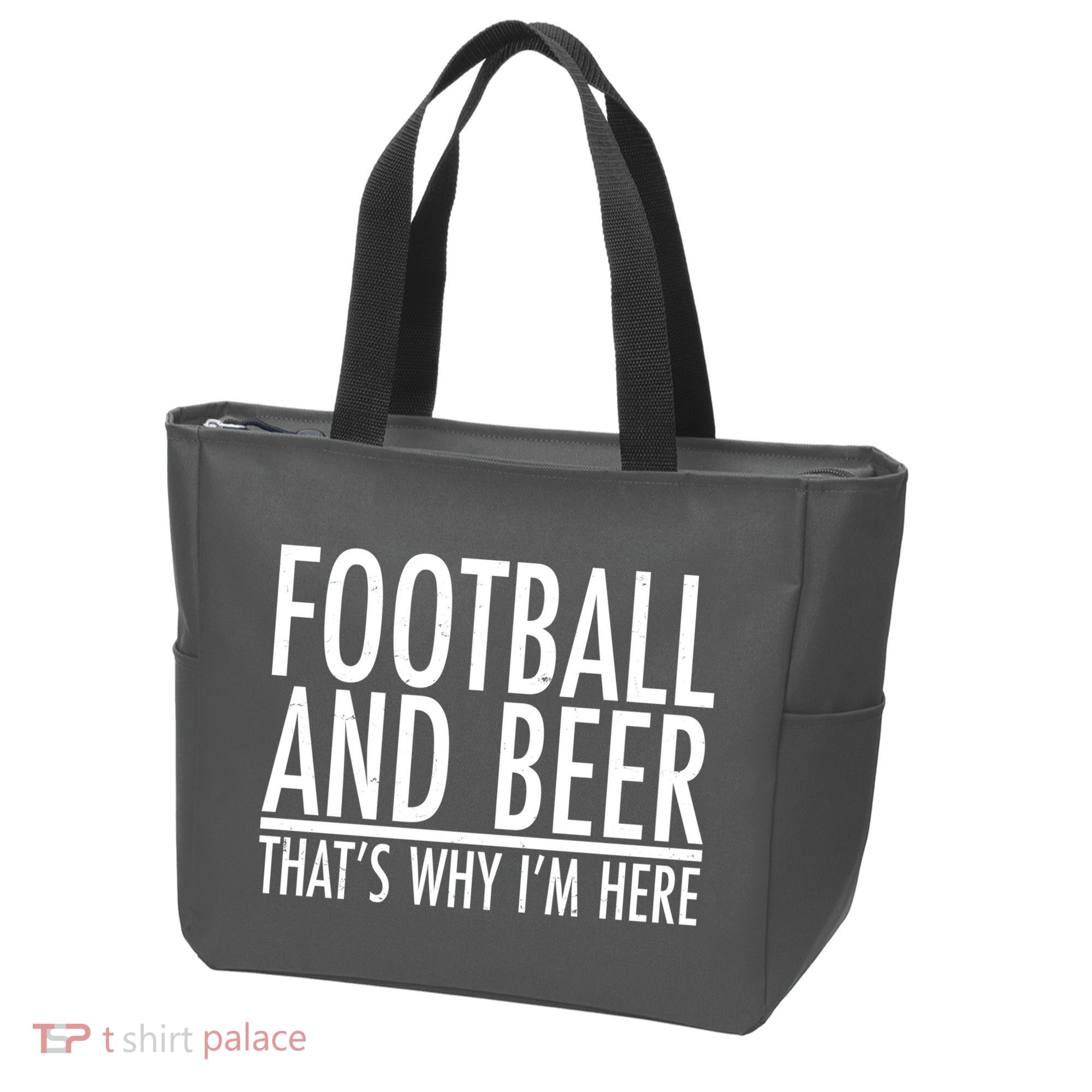 Football And Beer That's Why I'm Here Tote Bag