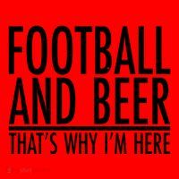 Football And Beer That's Why I'm Here Santa Hat thumb 1