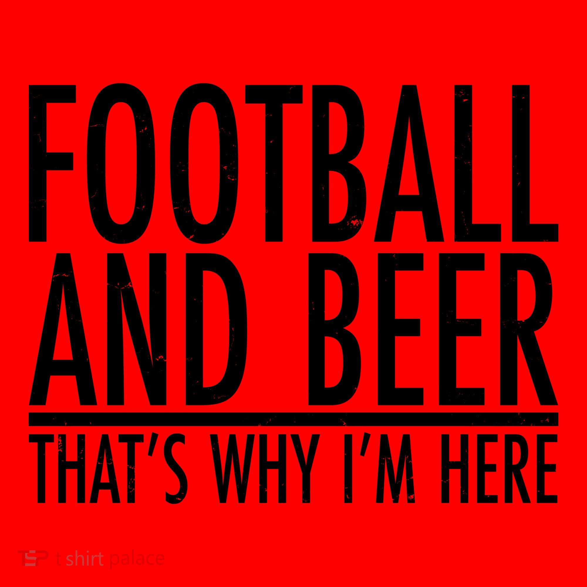Football And Beer That's Why I'm Here Santa Hat