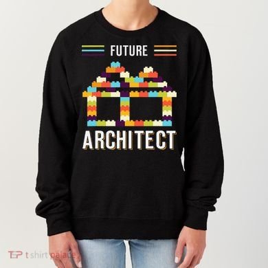 Future Architect Building Blocks Brick Gift for Cute  Women's Sweatshirt