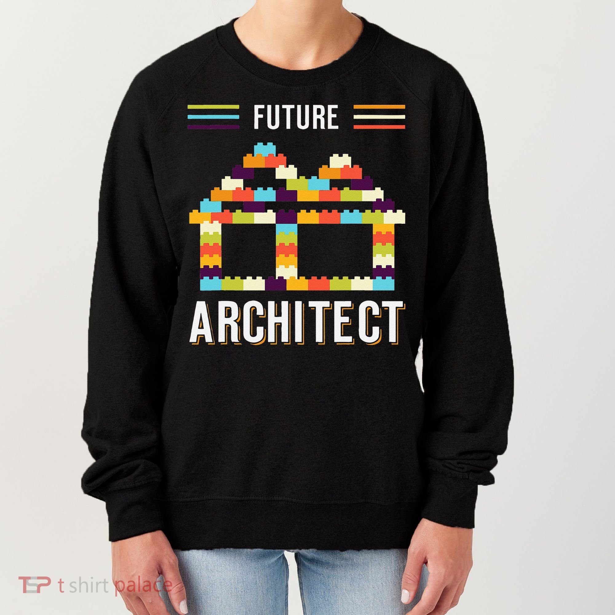 Future Architect Building Blocks Brick Gift for Cute  Women's Sweatshirt