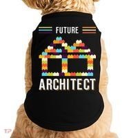 Future Architect Building Blocks Brick Gift for Cute  Doggie Tank thumb 0