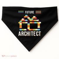 Future Architect Building Blocks Brick Gift for Cute  USA-Made Doggie Bandana thumb 0