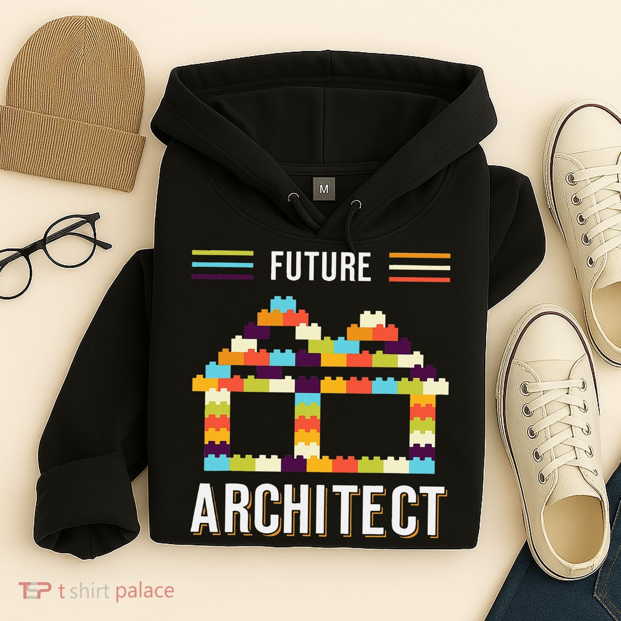 Future Architect Building Blocks Brick Gift for Cute  Hoodie