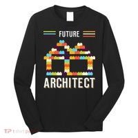 Future Architect Building Blocks Brick Gift for Cute  Long Sleeve Shirt thumb 0
