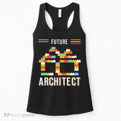 Future Architect Building Blocks Brick Gift for Cute  Women's Tank Top