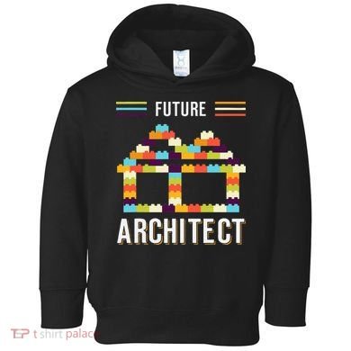 Future Architect Building Blocks Brick Gift for Cute  Toddler Hoodie