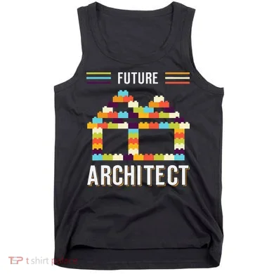Future Architect Building Blocks Brick Gift for Cute  Tank Top