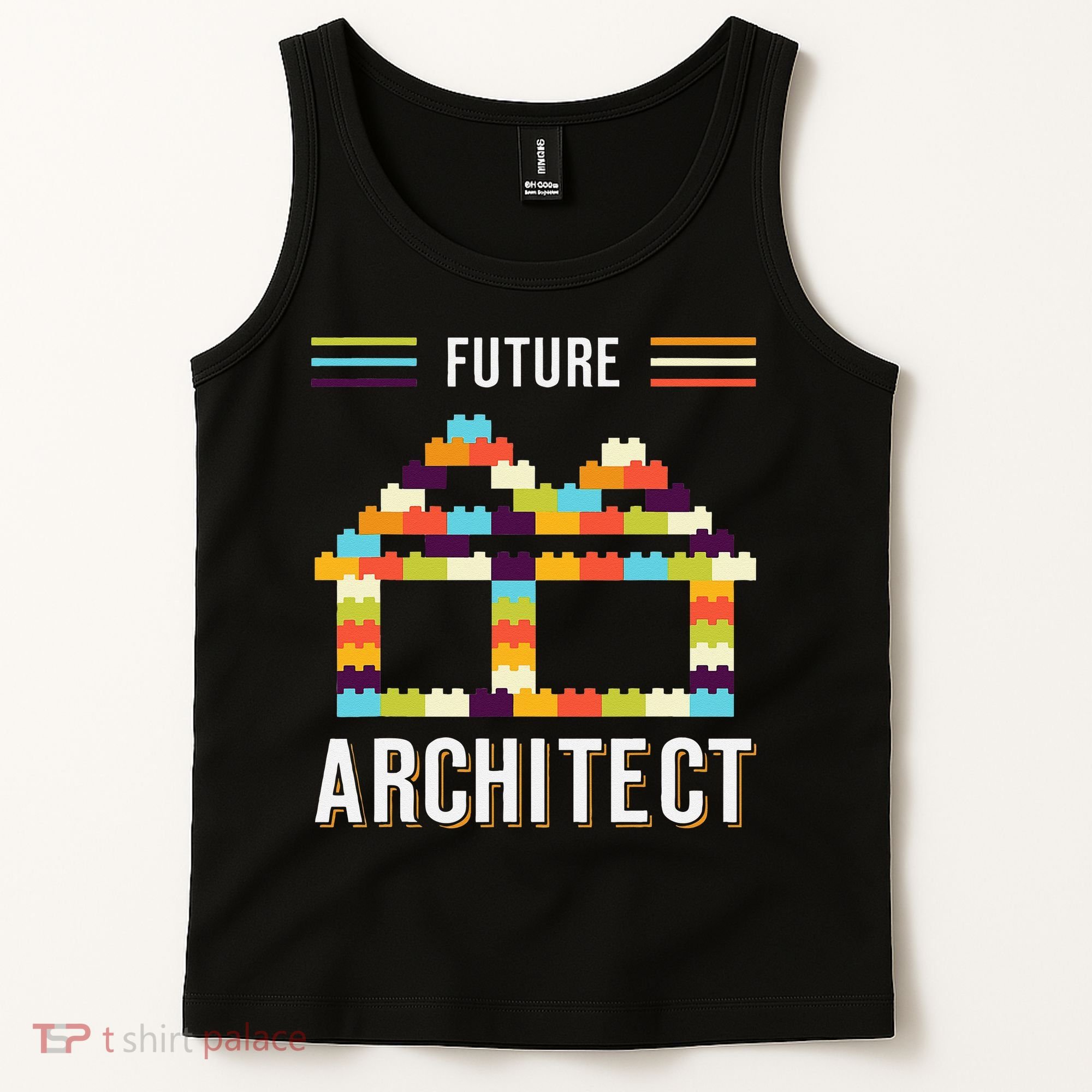 Future Architect Building Blocks Brick Gift for Cute  Tank Top