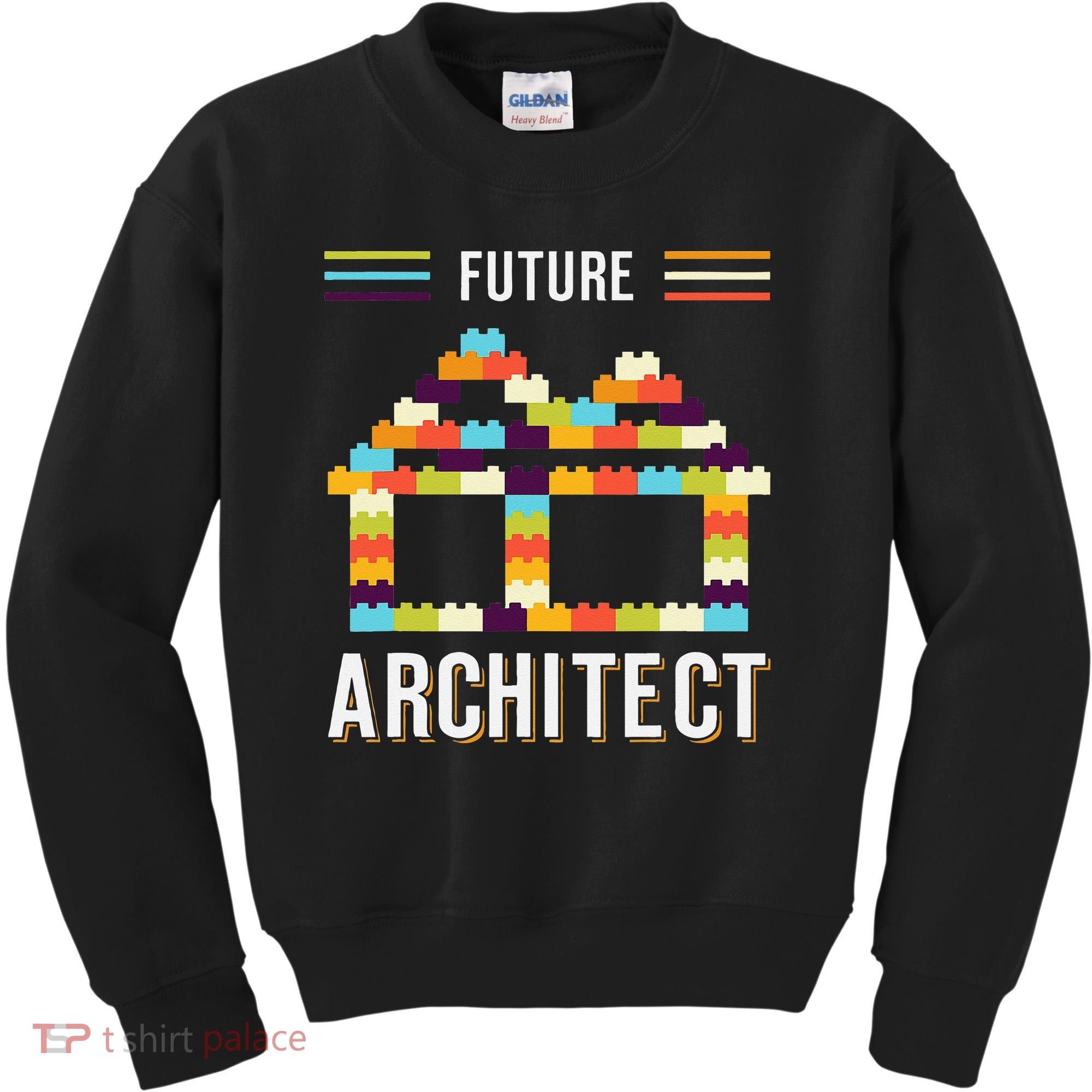 Future Architect Building Blocks Brick Gift for Cute  Kids Sweatshirt