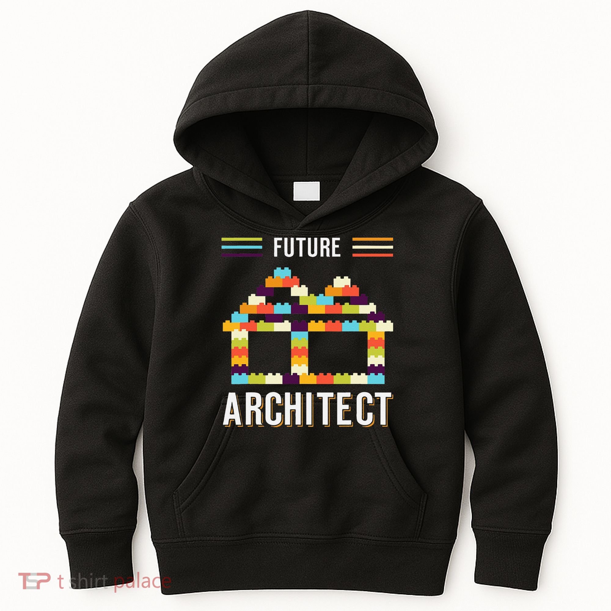 Future Architect Building Blocks Brick Gift for Cute  Kids Hoodie