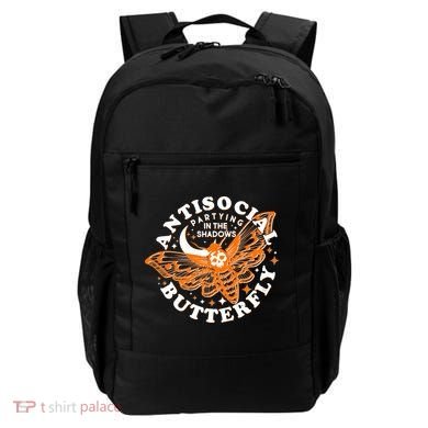 Funny Antisocial Butterfly Moth Partying In The Shadows Backpack