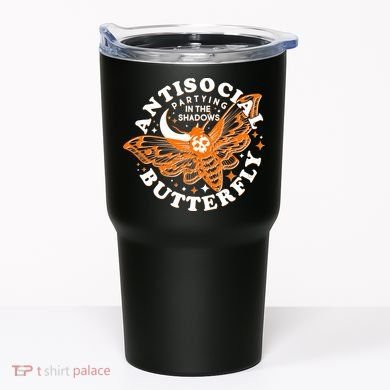 Funny Antisocial Butterfly Moth Partying In The Shadows Tumbler