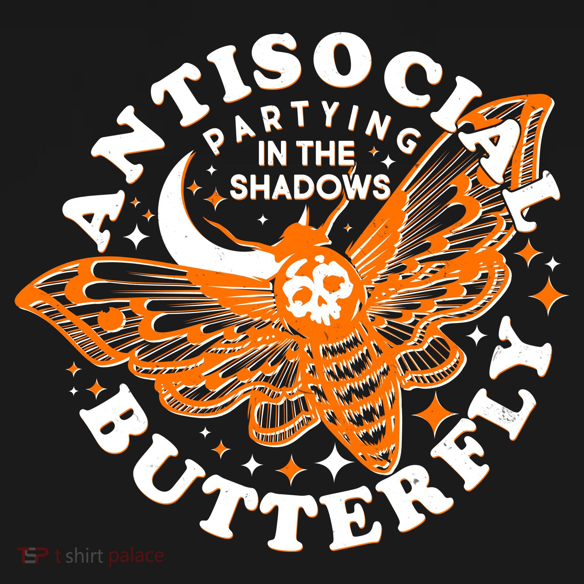 Funny Antisocial Butterfly Moth Partying In The Shadows Ornament