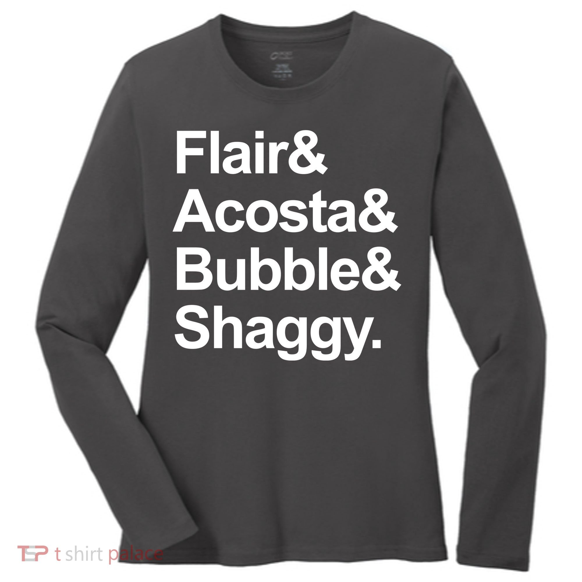 Flair Acosta Bubble And Shaggy Women's Long Sleeve Shirt