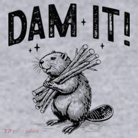 Funny Animal Beaver Dam It Women's Sweatshirt thumb 2