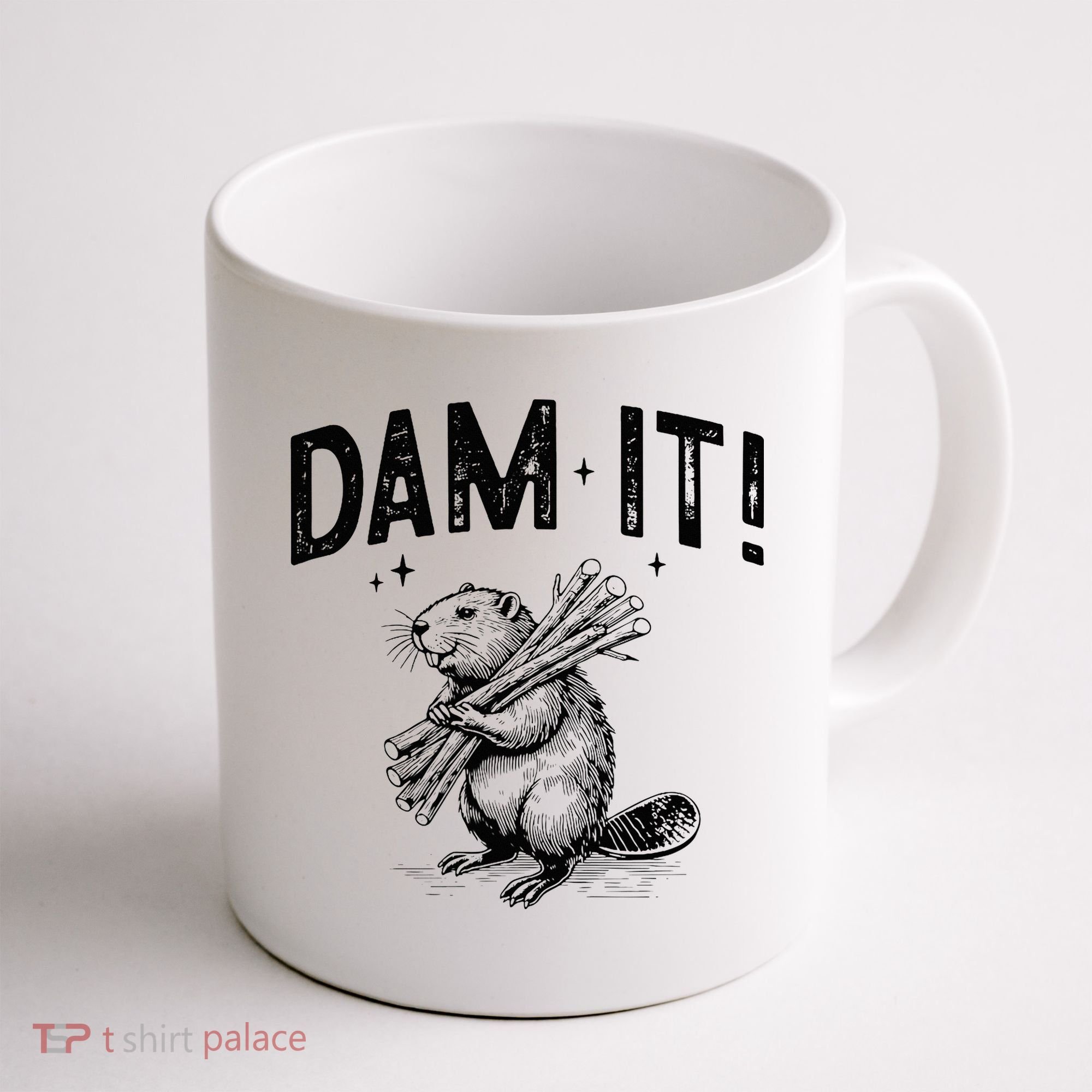 Funny Animal Beaver Dam It Coffee Mug