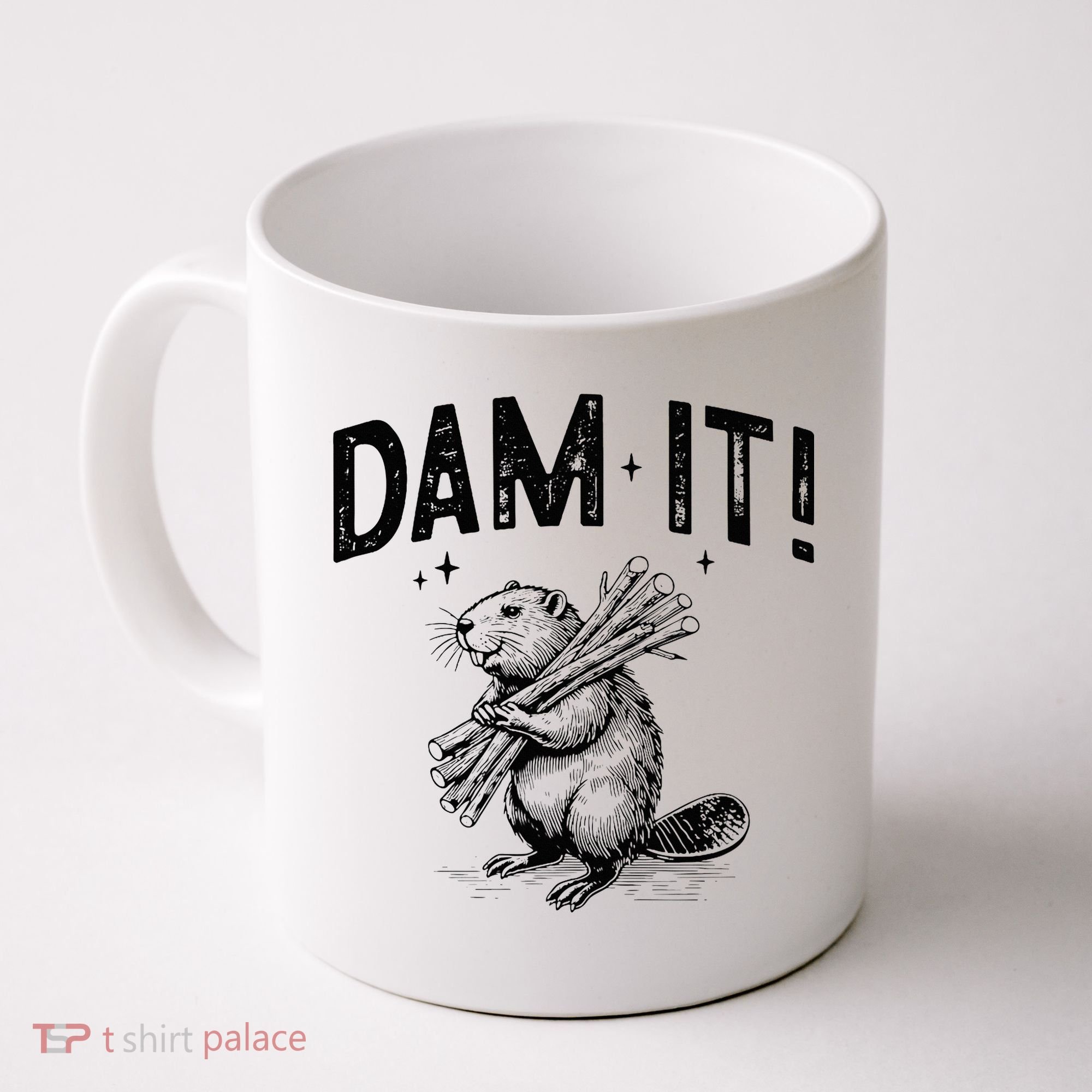 Funny Animal Beaver Dam It Coffee Mug