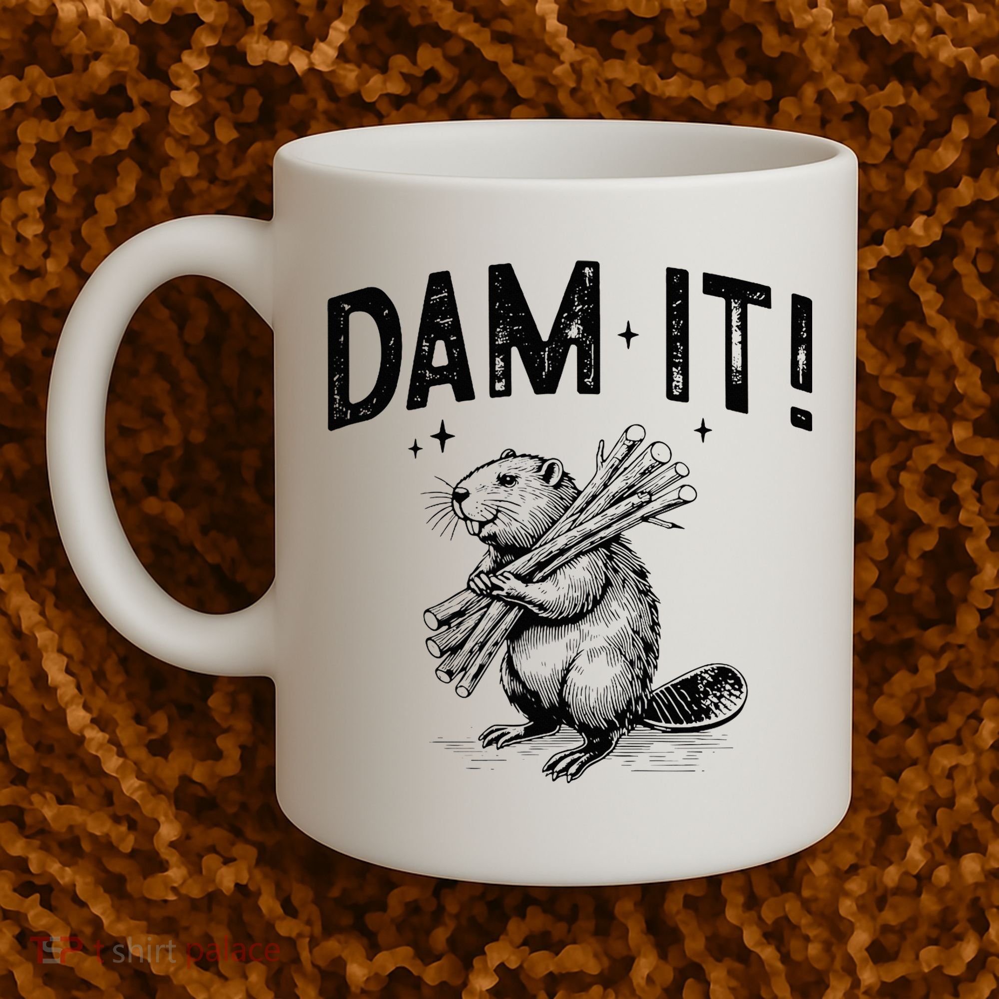 Funny Animal Beaver Dam It Coffee Mug