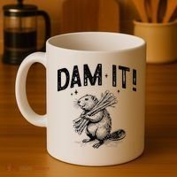 Funny Animal Beaver Dam It Coffee Mug thumb 4