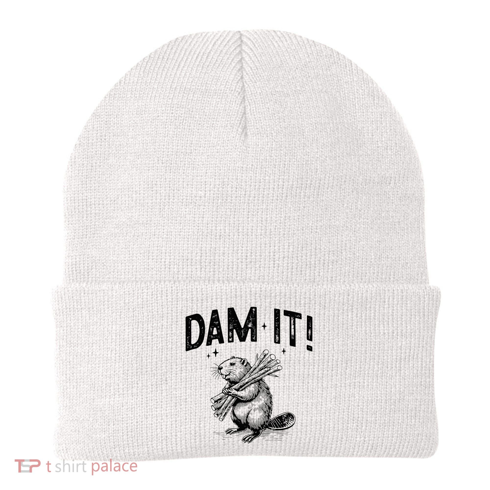 Funny Animal Beaver Dam It Beanie