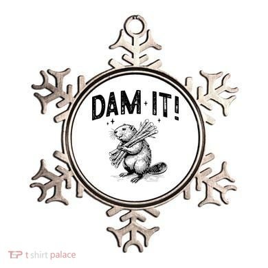 Funny Animal Beaver Dam It Ornament
