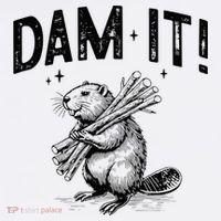 Funny Animal Beaver Dam It Ornament thumb 1