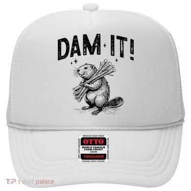 Funny Animal Beaver Dam It Hat