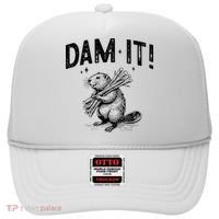 Funny Animal Beaver Dam It Hat thumb 0