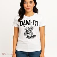 Funny Animal Beaver Dam It Women's T-Shirt thumb 4