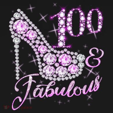 Fabulous & 100 Sparkly Shiny Heel 100th Birthday Mousepad