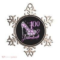 Fabulous & 100 Sparkly Shiny Heel 100th Birthday Ornament thumb 0