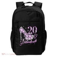 Fabulous & 20 Sparkly Shiny Heel 20th Birthday Backpack thumb 0