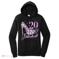Fabulous & 20 Sparkly Shiny Heel 20th Birthday Women's Hoodie thumb 0