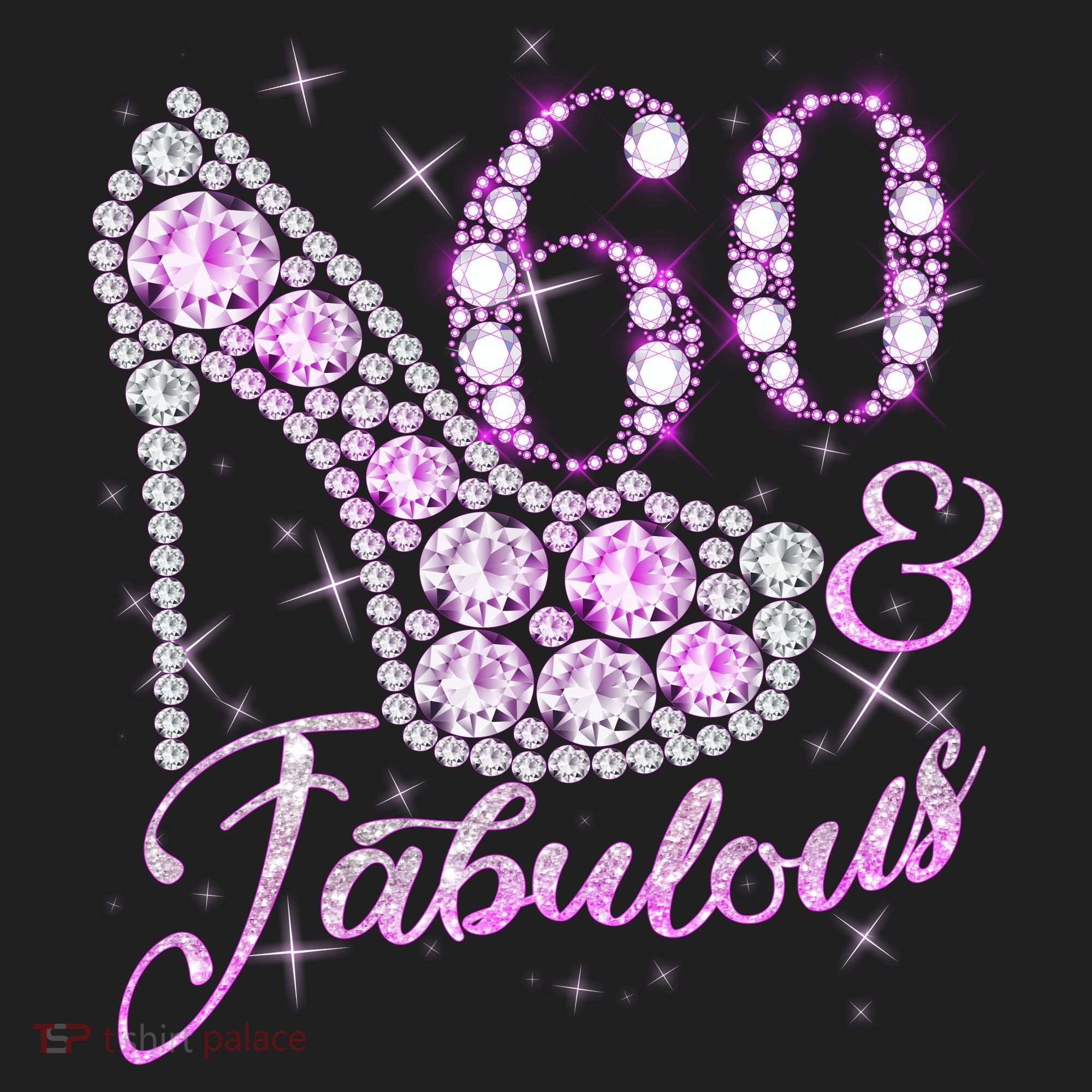 Fabulous & 60 Sparkly Shiny Heel 60th Birthday Women's Sweatshirt