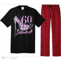 Fabulous & 60 Sparkly Shiny Heel 60th Birthday Pajama Set thumb 0